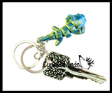 NEW - 3D Printed Axolotl Fidget Toy Keychain - Auditory Fun Wiggle Articulated