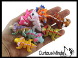 NEW - 3D Printed Axolotl Wiggle Articulated Jointed Moving Fidget Toy - Unique Sensory