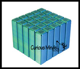 NEW - 3D Printed Shape Shifting Pixel Cube - Sliding Transforming Fidget Toy