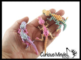 NEW - 3D Printed Dino Fossil Skeleton Wiggle Articulated Jointed Moving Fidget Toy - Unique Sensory