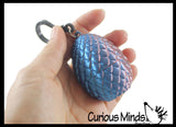 NEW - 3D Printed Baby Dragon in Egg on Clip Fidget Toy - Unique Sensory Toy Mini