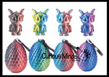 NEW - 3D Printed Baby Dragon in Egg on Clip Fidget Toy - Unique Sensory Toy Mini