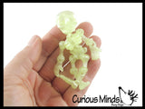 NEW - 3D Printed Skeleton Wiggle Articulated Jointed Moving Fidget Toy - Unique Sensory Halloween Spooky