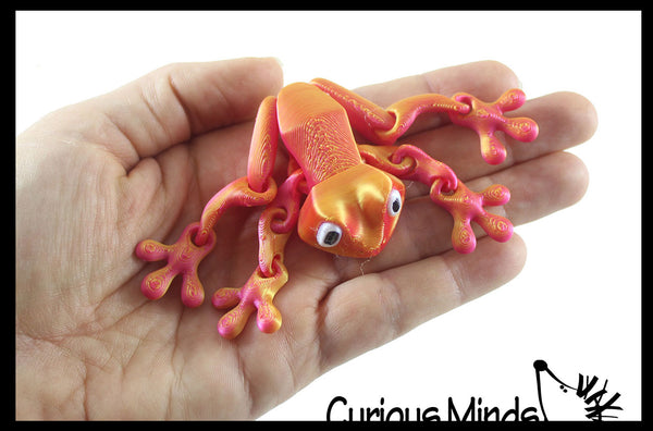3D Printed Frog Magnet - Tree Frog Articulated Cute Magnetic