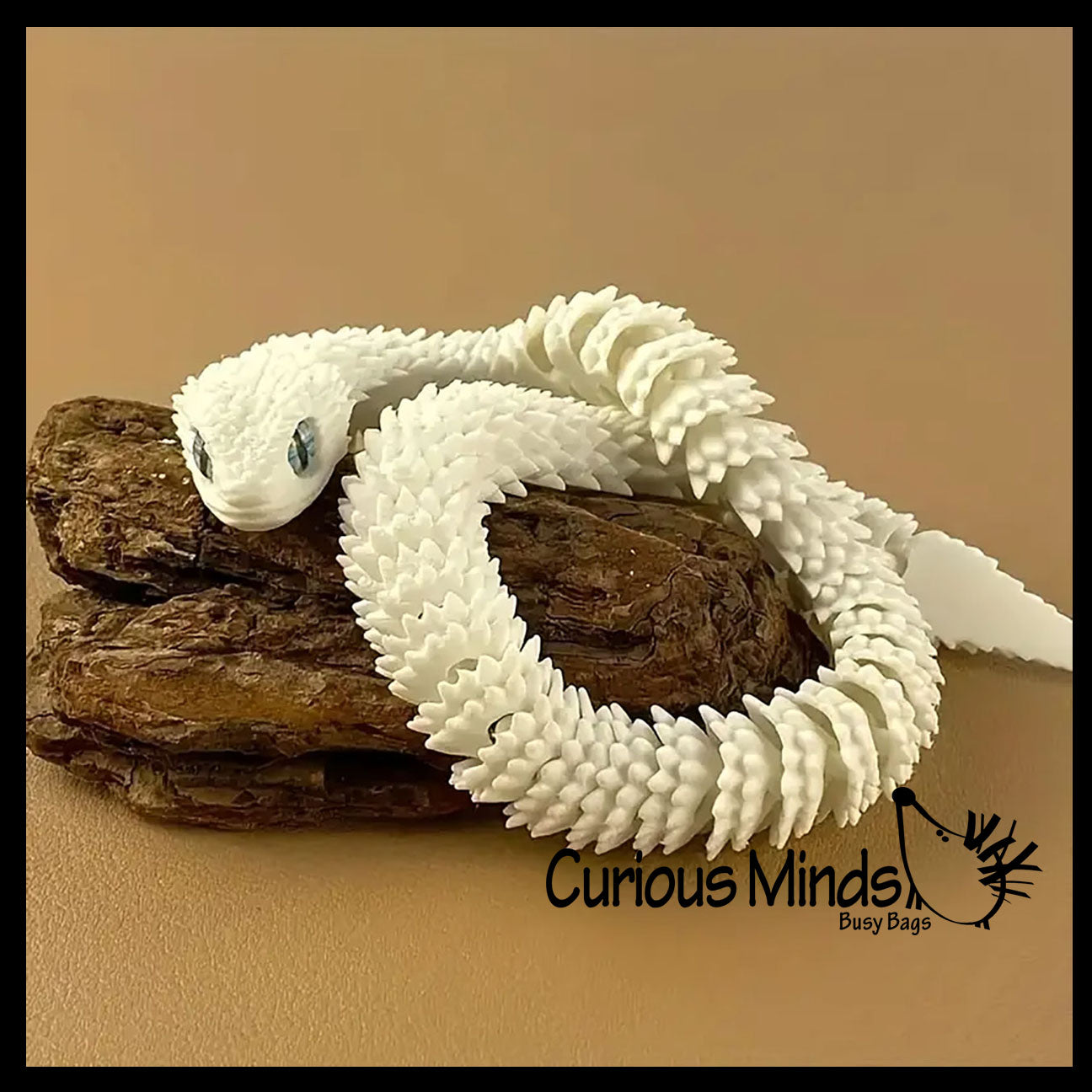 NEW - 3D Printed Large 12" Snake Wiggle Articulated Jointed Moving Fidget Toy - Unique Sensory