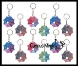 NEW - 3D Magic Maze Telescoping Fidget Toy Keychain - Auditory Fun Shifting Tunnel Puzzle 3D Fidget - Nesting Nested Telescopic