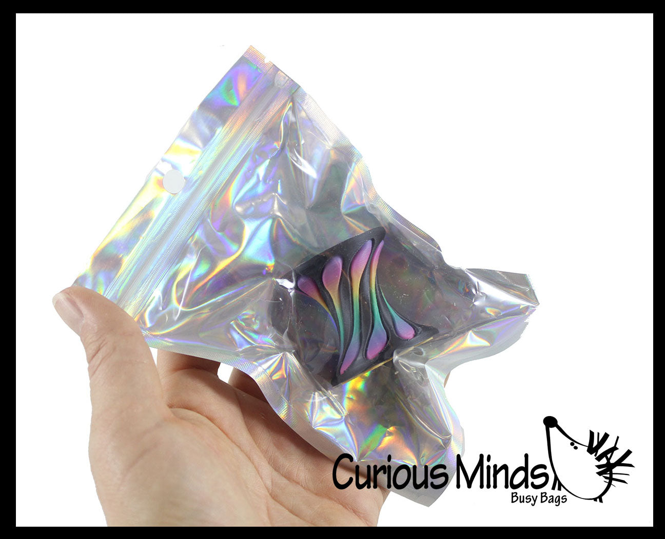 NEW - 3D Printed Impossible Cone Spiral Rotating Interconnected Fidget Toy