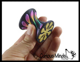 NEW - 3D Printed Impossible Cone Spiral Rotating Interconnected Fidget Toy