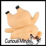 Jumbo Sand Filled Stretchy Smash Animals - Pig, Sloth, Panda, Capybara Lover Sensory Fidget Toy Weighted