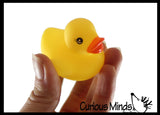 Yellow Regular 2" Rubber Ducks - Rubber Duckies - Cute Novelty Prize Reward Giveaway