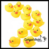 Yellow Regular 2" Rubber Ducks - Rubber Duckies - Cute Novelty Prize Reward Giveaway