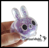 Bunny Fidget Balls - Air and Styrofoam Bead Filled Squeeze Stress Balls  -  Sensory, Stress, Fidget Toy Super Soft
