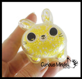 Bunny Fidget Balls - Air and Styrofoam Bead Filled Squeeze Stress Balls  -  Sensory, Stress, Fidget Toy Super Soft