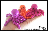 Octopus Wiggle Articulated Jointed Moving Fidget Toy - Unique Sensory Toy