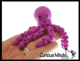 Octopus Wiggle Articulated Jointed Moving Fidget Toy - Unique Sensory Toy