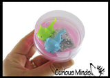Axolotl and Putty - Putty with 2 Axolotl Figures - Squishy Cute Sea Creatures Stretchy and Squeezy Toy Figurine - Fidget Stress Ball Slime