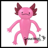 Axolotl Bendable Fidget Toys - Cute Mini Animal Figurines - Party Favors, Prizes