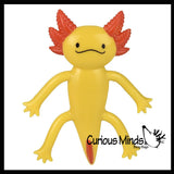 Axolotl Bendable Fidget Toys - Cute Mini Animal Figurines - Party Favors, Prizes