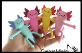 LAST CHANCE - LIMITED STOCK - Axolotl Bendable Fidget Toys - Cute Mini Animal Figurines - Party Favors, Prizes