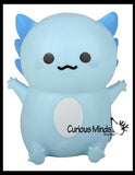Axolotl - Soft Creamy Doh Filled Squeeze Stress Balls  -  Sensory, Stress, Fidget Toy Super Soft
