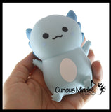Axolotl - Soft Creamy Doh Filled Squeeze Stress Balls  -  Sensory, Stress, Fidget Toy Super Soft