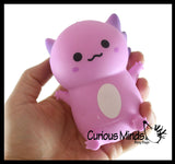 Axolotl - Soft Creamy Doh Filled Squeeze Stress Balls  -  Sensory, Stress, Fidget Toy Super Soft