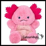 NEW - Cute 7" Axolotl Plush Stuffed Animals- Adorable Walking Fish Toy - Eco Friendly Recycled Plush Stuffie Plushy Cuddly Toy