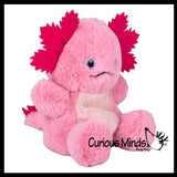 NEW - Cute 7" Axolotl Plush Stuffed Animals- Adorable Walking Fish Toy - Eco Friendly Recycled Plush Stuffie Plushy Cuddly Toy