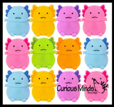 Axolotl Puffer Air- Filled Squeeze Stress Balls - Walking Fish  -  Sensory, Stress, Fidget Toy