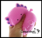 Axolotl Puffer Air- Filled Squeeze Stress Balls - Walking Fish  -  Sensory, Stress, Fidget Toy