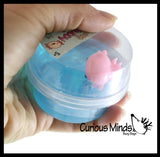 Tiny Axolotl and Putty - Squishy Cute Sea Creatures Stretchy and Squeezy Toy Figurine - Fidget Stress Ball Slime
