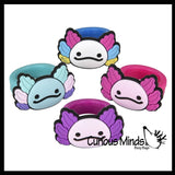 LAST CHANCE - LIMITED STOCK - SALE  - Axolotl Rings  - Jewelry for Children - Ring Kids Party Favors