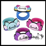 LAST CHANCE - LIMITED STOCK - SALE  - Axolotl Rings  - Jewelry for Children - Ring Kids Party Favors