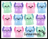 Axolotl Rings  - Cute Plastic Charms Jewelry for Children - Ring Kids Party Favors