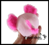 Plush Axolotl Animal Water Bead Filled Squeeze Stress Balls - Sensory, Stress, Fidget Toy PBJ Bubble Blow