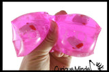 Jumbo Axolotl Animal Water Filled Tube Snake Stress Toy - Squishy Slippery Wiggler Sensory Fidget Ball