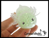 Axolotl - Water Gel Bead Filled Squeeze Stress Balls  -  Sensory, Stress, Fidget Toy Super Soft