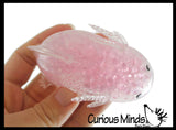 Axolotl - Water Gel Bead Filled Squeeze Stress Balls  -  Sensory, Stress, Fidget Toy Super Soft