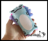 2 Different Jumbo Axolotl Animal - Plush and Water Filled Tube Snake Stress Toy - Squishy Slippery Wiggler Sensory Fidget Ball