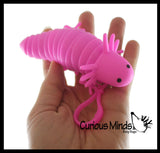 Axolotl Fidget -Small on Clip Wiggle Articulated Jointed Moving Axolotyl Toy - Unique