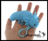 Axolotl Fidget -Small on Clip Wiggle Articulated Jointed Moving Axolotyl Toy - Unique