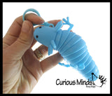 Axolotl Fidget -Small on Clip Wiggle Articulated Jointed Moving Axolotyl Toy - Unique