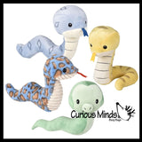 NEW - Plush Baby Snake - Adorable Stuffed Animal Toys - Plushie Soothie Reptile Cute