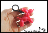 Mini Balloon Dog on Clip Stretchy Toy - Cute Squishy Sensory Fidget Toy - Party Favors & Prizes