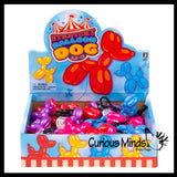 Mini Balloon Dog on Clip Stretchy Toy - Cute Squishy Sensory Fidget Toy - Party Favors & Prizes