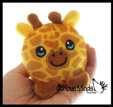 NEW - Cute Ball Plush Stuffed Animals- Adorable Mini Plushie Stuffie - Cat, Dog, Frog, Panda, Sloth, Giraffe, Penguin