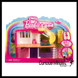 Tiny Mini Plastic Barbieland Color Reveal Doll Details Appear in Warm Water Mini Houses