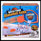 NEW - Mini Bath Shot Basketball Game - Toy Shooting Hoops - Bathtub Toy - Suction Cup Hoop