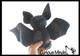 Cute Bat Plush Large Iridescent Stuffed Animals- Adorable Shiny and Colorful Plushie Halloween