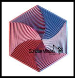 NEW - Large 4" Hexagon 3DPrinted Magic Maze Telescoping Fidget Toy - Auditory Fun Shifting Tunnel Puzzle 3D Fidget - Nesting Nested Telescopic